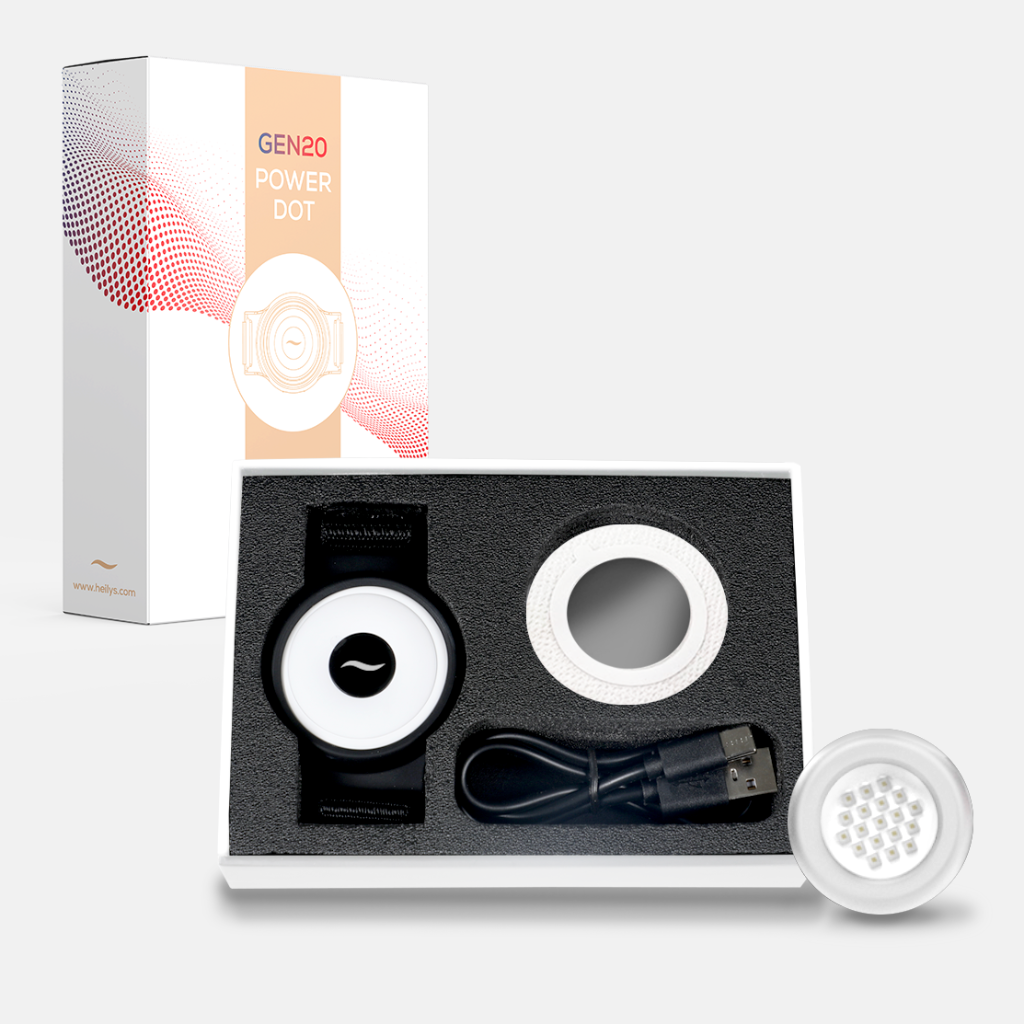 heilys PowerDot – Tiefenwirksame Rotlichttherapie für unterwegs
